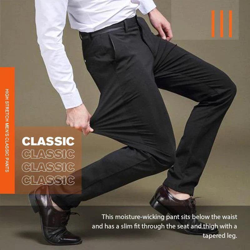 Pantalones elasticos elegantes hombre