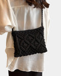 Patricia | Bolso de hombro con efecto tejido