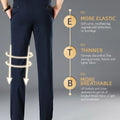 Pantalones elasticos elegantes hombre