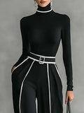 Vera™ | Conjunto elegante con detalle de contraste
