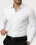 Camisa de vestir elástica