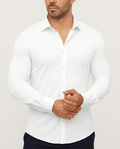 Camisa de vestir elástica