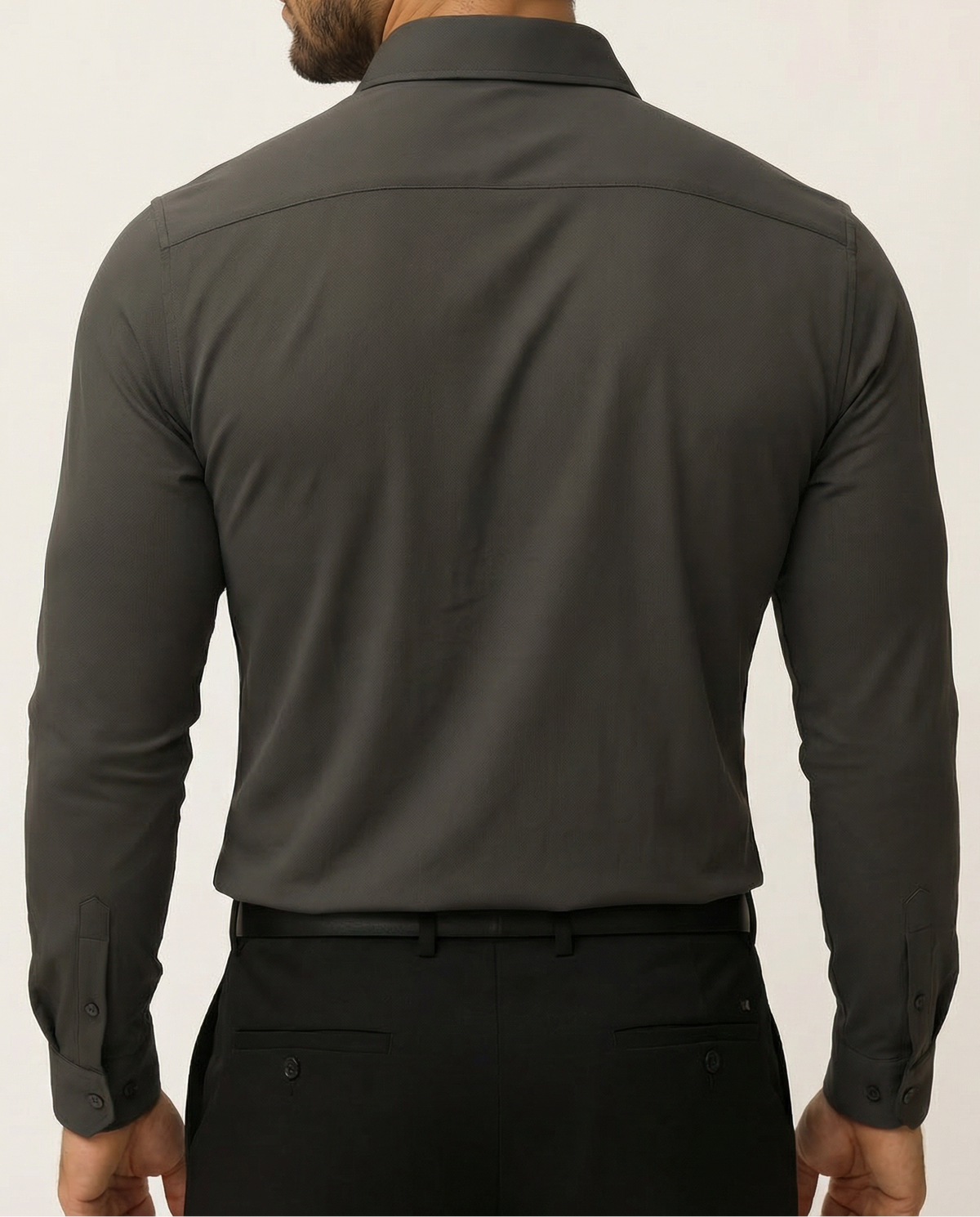 Camisa de vestir elástica